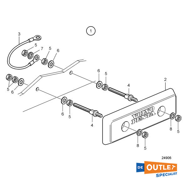 Volvo Penta IPS500 / 600 Anodensatz - 21211794