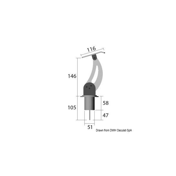 Fixed Edelstahl -Tender -Halterung 70 kg - 22.506,04