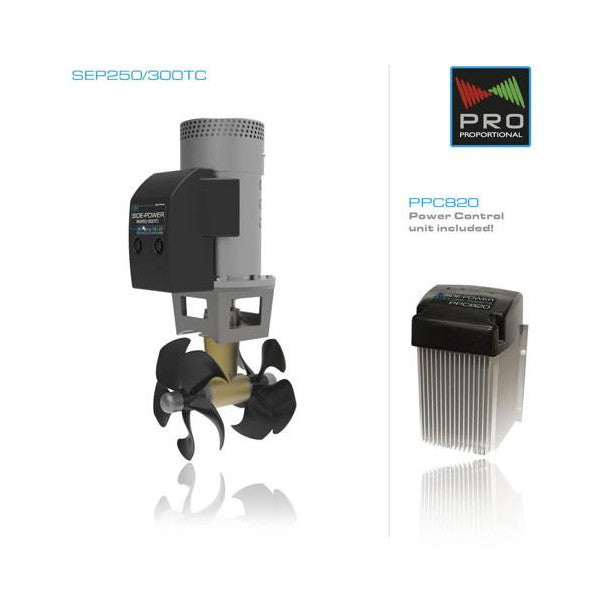 Side Power SEP250/300TC 250 KGF | 300 mm 24V пропорционално подрулващо устройство за носа и кърмата