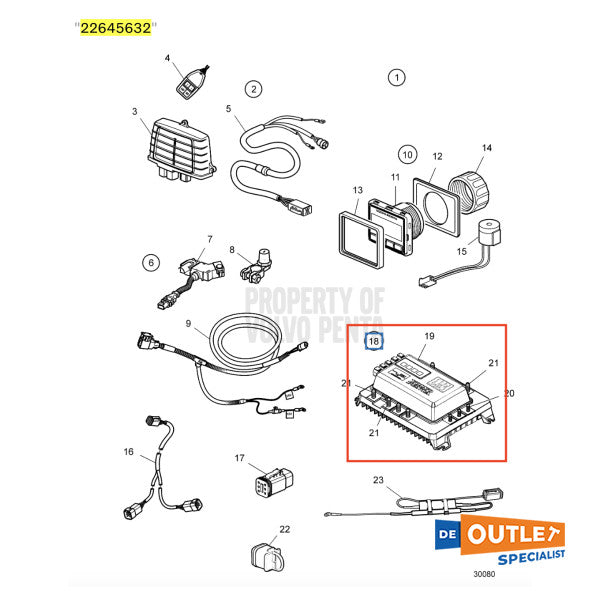 Volvo Penta EVC -E Battery Management System - 22645632