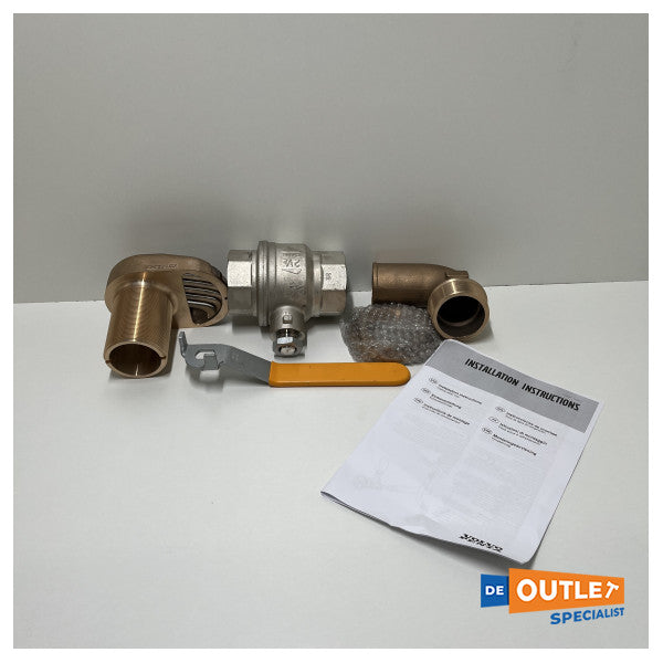 Volvo Penta koelwaterinlaat kit brons 2.5 inch - 23219830