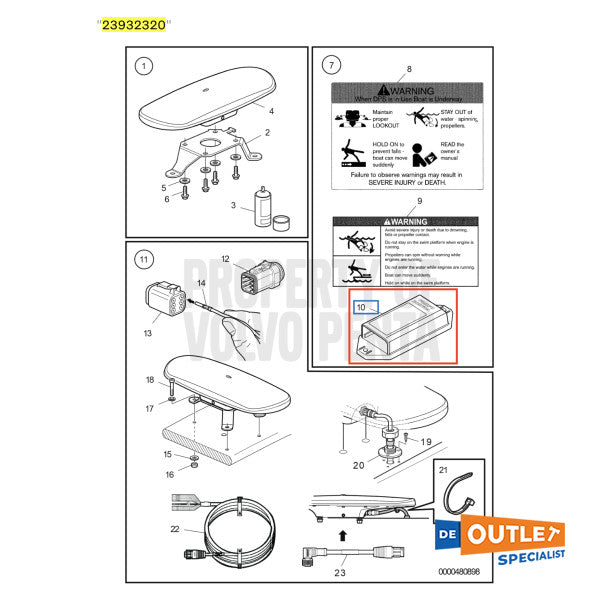 Volvo Penta DPS EVC 2.0 Interfaz de puerta de enlace - 23932320