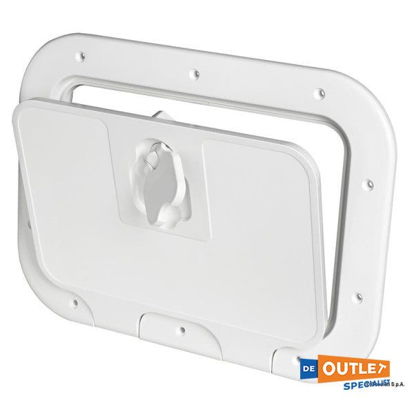 Osculati White Inspection Hatch Anti -Slip -Ausgrenzung 280 x 380 mm - 20.301.00