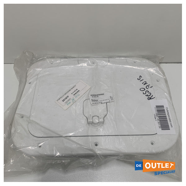 Osculati White Inspection Hatch Anti -Slip -Ausgrenzung 280 x 380 mm - 20.301.00