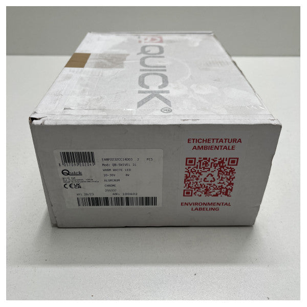 Quick QB-SWIVEL 1L acciaio inox Illuminazione a LED 12/24V