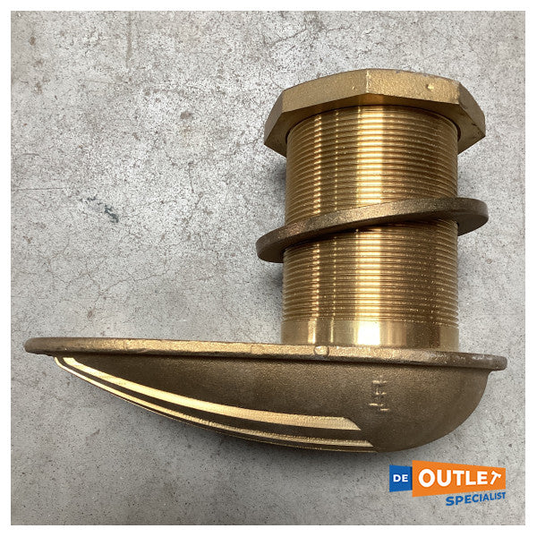 Groco 2,5 tommers bronse gjennom Hull Water Intake - 2600 Series