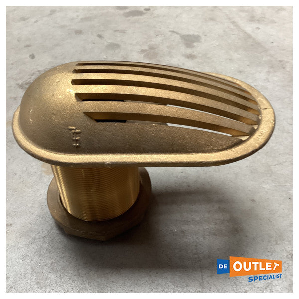 Groco 2,5 tommers bronse gjennom Hull Water Intake - 2600 Series