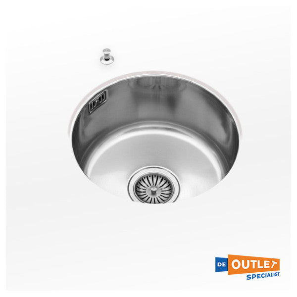 Alpes VS35-D 350 mm Undermount Stainless Round Steel Sink