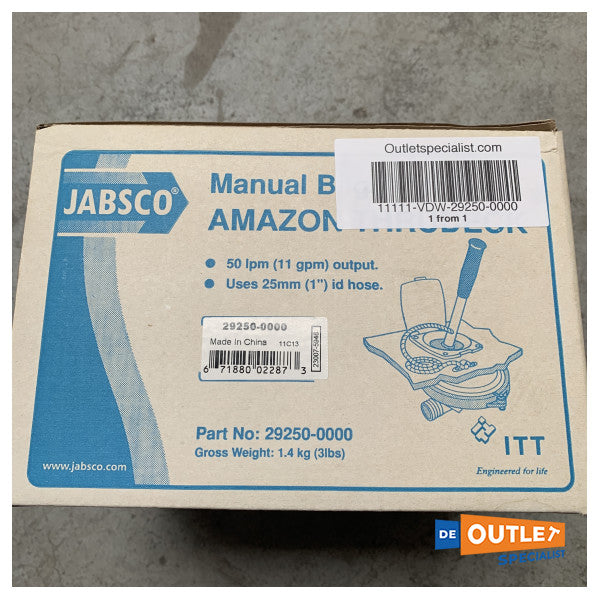 JABSCO Amazon Thrudeck Manual Bilpump 50 l min - 29250-0000