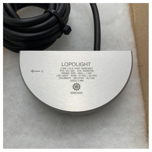 Lopolight 301-002 Steuerbord-Navigationslicht 2nm rot