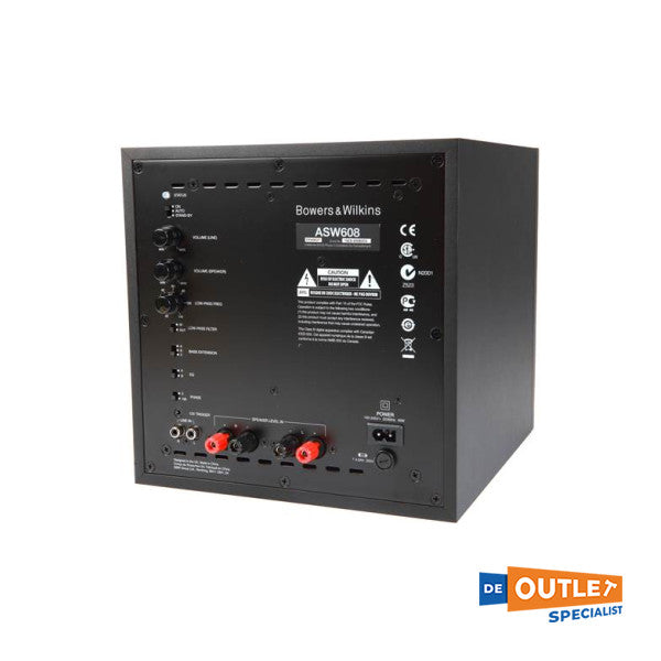 مضخم صوت نشط من Bowers Wilkens ASW608 series 600 مضخم صوت نشط أسود 230 فولت