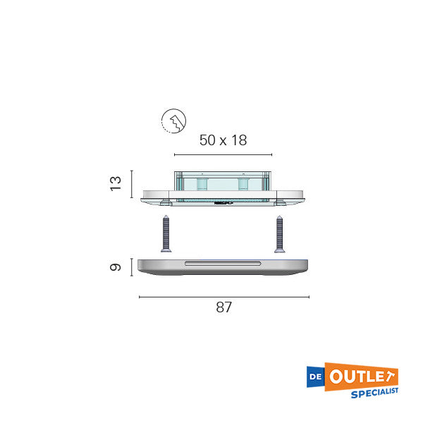 フォレスティ・スアルディ ドラコ ステンレススチール デッキ照明 - 5715.I.3200