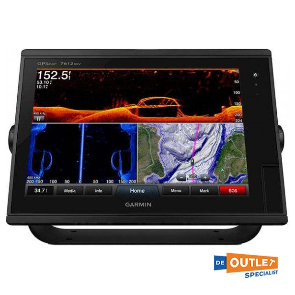 Garmin GPSMAP 7612 Touchscreen 12 Zoll Kartenplotter schwarz - 010-01307-11