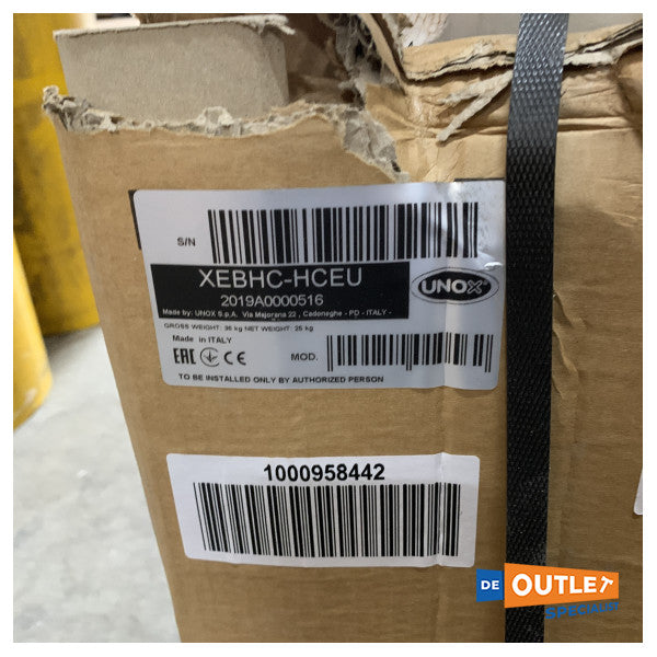 Hotte en acier inoxydable unox | Capeur d'extracteur pour combi-vapeur - Xebhc ​​-HCEU