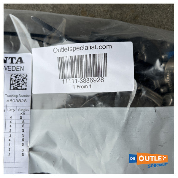 Комплект гумових демпферів двигуна Volvo Penta D3 - 3886928