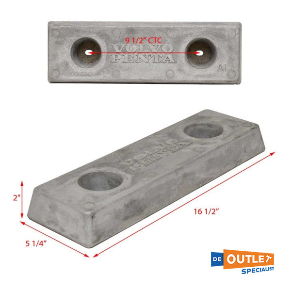 أنود رافدة الألومنيوم فولفو بنتا من الألومنيوم - 3889901