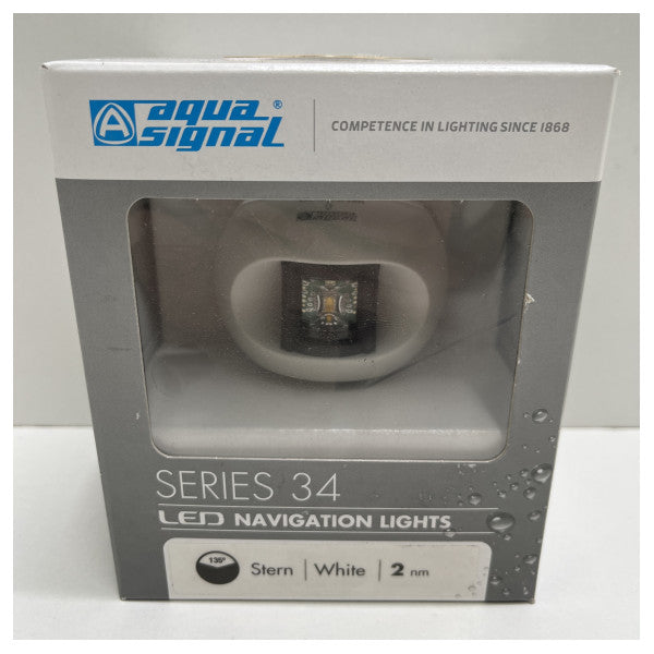 Aqua Signal Series 34 LED Stern Light blanc 12/24V Navigation Light - 3852101000