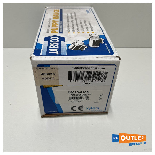 Jabsco Max-Pupi 自吸式トランスファーポンプ 24V - 23610-3103