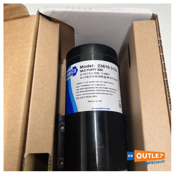 Jabsco Max-Pupi 自吸式トランスファーポンプ 24V - 23610-3103