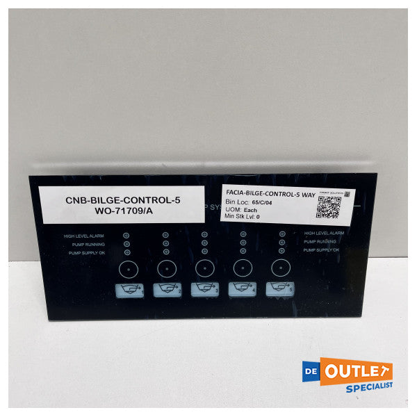 Energy Solutions CNB-Bilge-Control-5 Switch Panel 24V