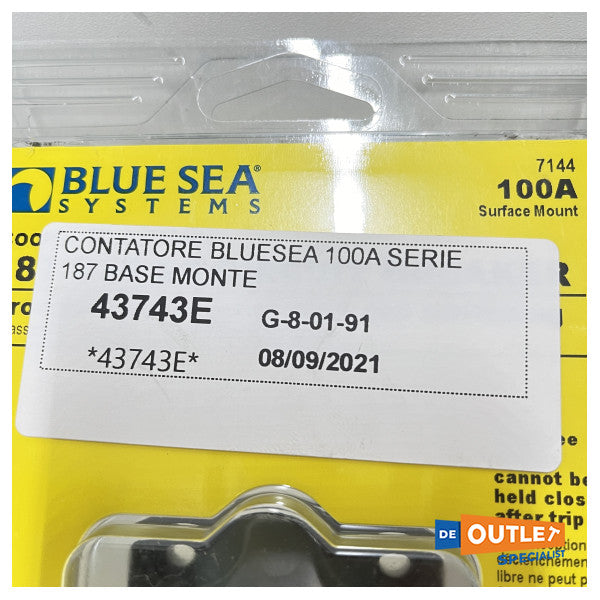 Blue Sea Series 187 100A main current switch 12/24V - 7144-100A