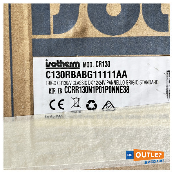 ثلاجة إيزوثيرم كروز C130D من الفولاذ المقاوم للصدأ 12/24 فولت - C130RBABG11111111AA
