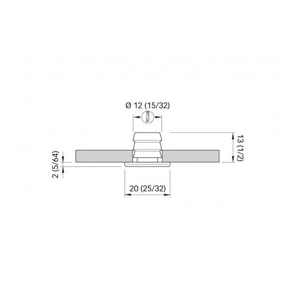 Quick TINA white LED courtesy light 12/24V stainless steel -  FAMP1090TB2CA02