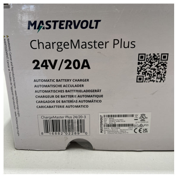 MasterVolt Chargemaster más 24V | 20a | 3 cargador de batería de salida - 44320205