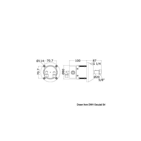 Multiflex LM -HP Tipo 27 Hydraulic Steering System Kit - 45.708.00