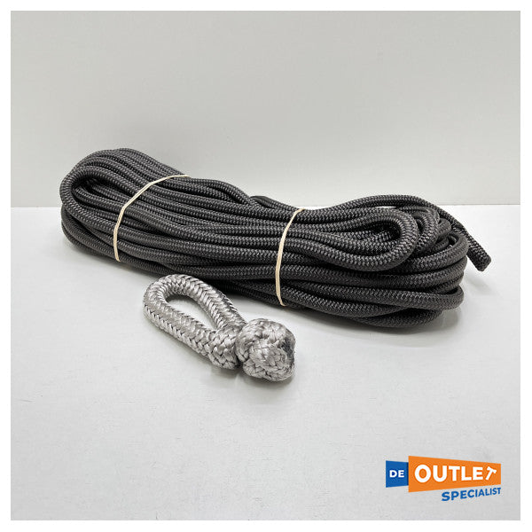 Lancelin Dyneema line 14 mm anthracite length 24 m