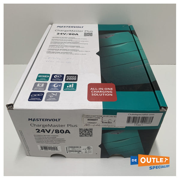 MasterVolt Chargemaster Plus 24V | 80 amp | 2 Utgangsbatterilader - 44320805