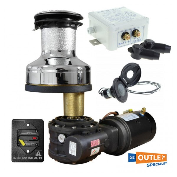 Lewmar EVO 40 EST verricello elettrico a 2 velocità argento 12V - 49540201