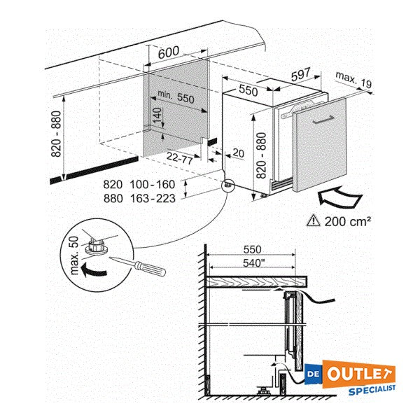 Liebherr UIK 1510 onderbouw koelkast 137L - 82 cm