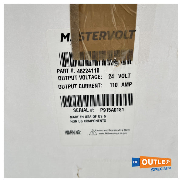 MasterVolt Alpha III 24V - 110A Dynamo de alta capacidad - 48224110