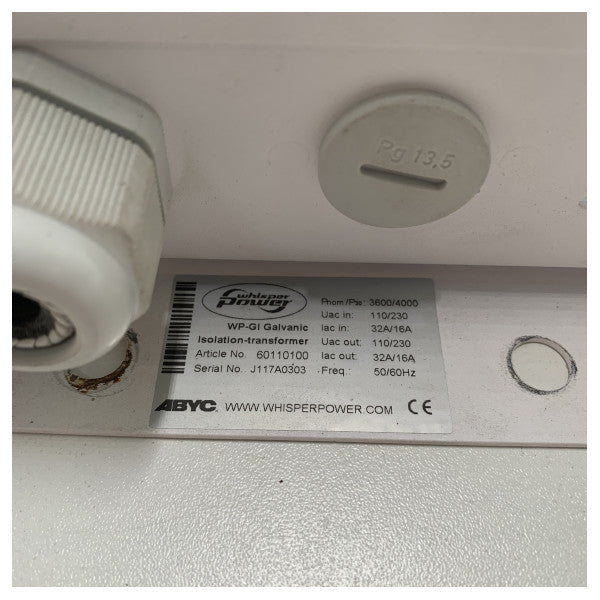 Kullanılmış Whisper Power WP-GI galvanik izolasyon transformatörü 3600VA - 60110100
