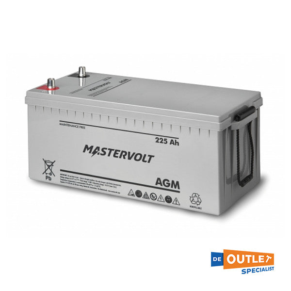 Mastervolt Održavanje -Free AGM baterija 12V - 225 AH Grey - 62002250