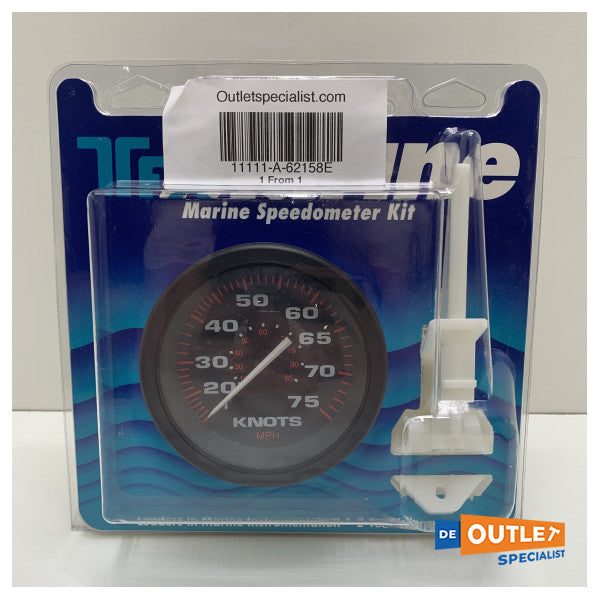 Teleflex Marine Tachometer Kit 75 Knoten Schwarz Analog - 62158e