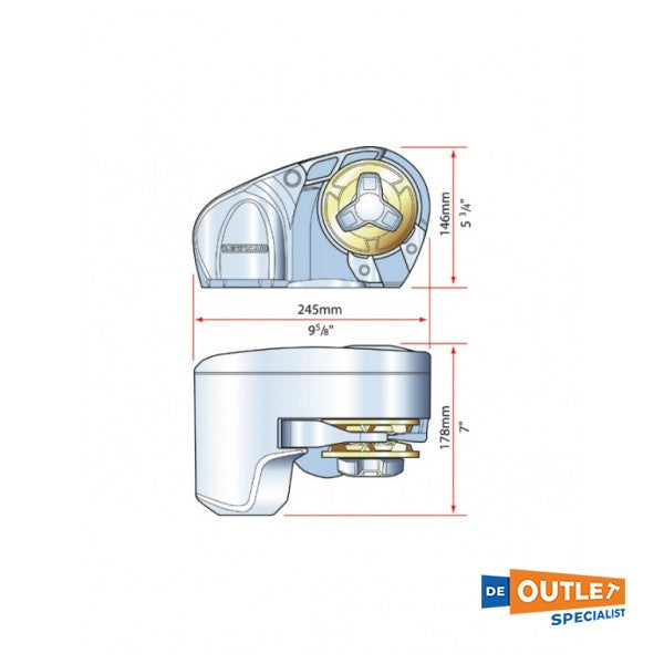 Lewmar Pro -fish 1000 Ancla eléctrica Winch 12V / 8 mm - 6656411198