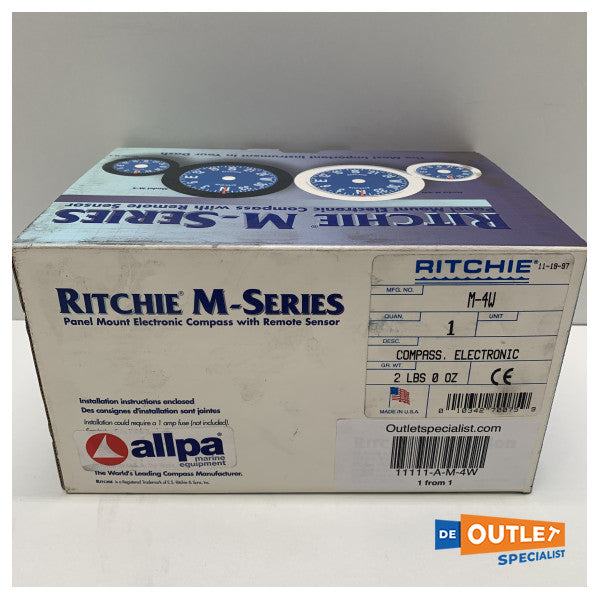 Ritchie M4 electric digital compass white 75 mm