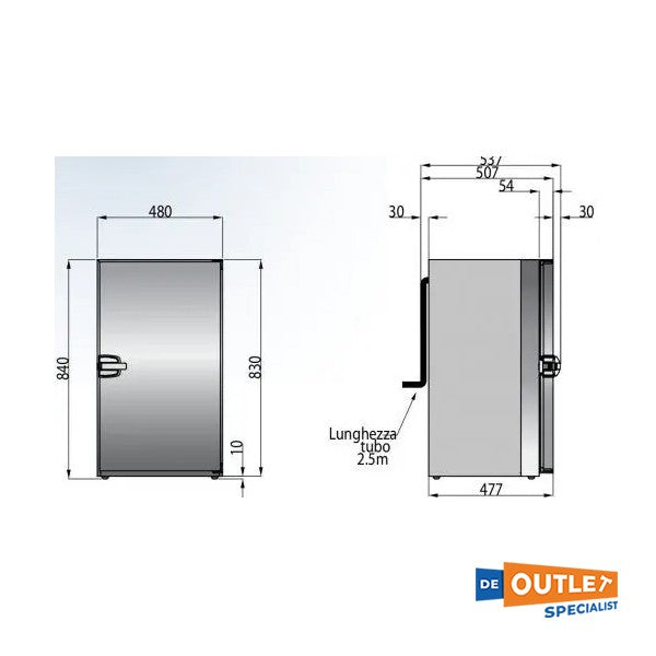 Frigonautica FRS115AC 100L compressor vriezer 100L