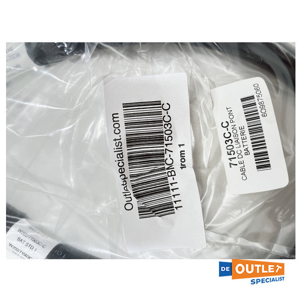 Ampere -Batteriekabel schwarz 70 mm2 Länge 35 cm - 71503c -c