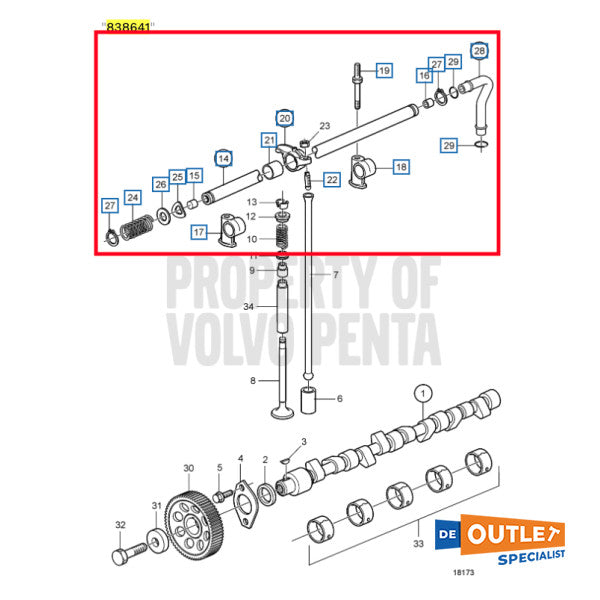 Volvo Penta Tamd31m Wellenwelle verwendet - 838641