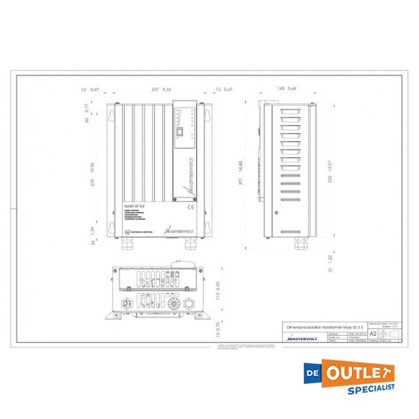 Mastervolt Mass GI Trenntransformator 3,5 kW - 88000355