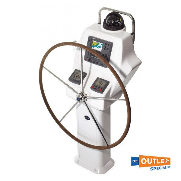 عجلة قيادة من الفولاذ المقاوم للصدأ خماسية الأذرع من الفولاذ المقاوم للصدأ من لومار 762 مم أسود - 89700266