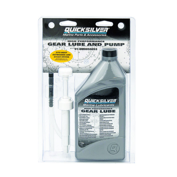 Mercury Quicksilver High Performance Gear Lube Oil with Pump - 91-8M0050053