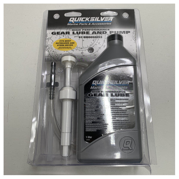 Mercury Quicksilver High Performance Gear Lube Oil with Pump - 91-8M0050053