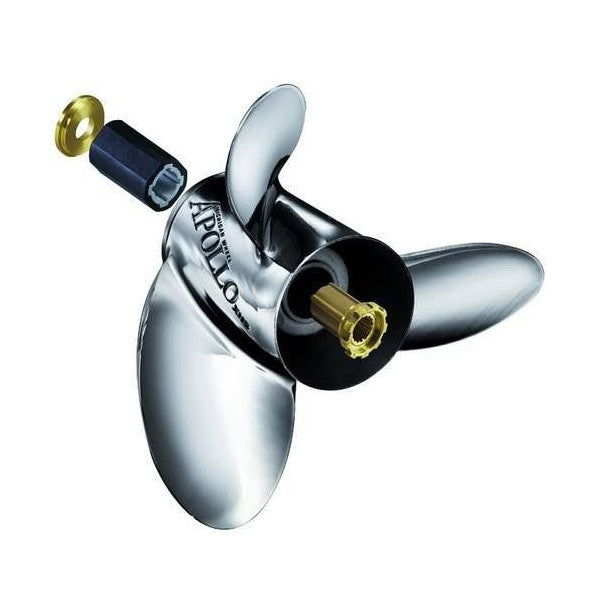 Apollo 3-blade stainless steel propeller 13 x 21 R - 993146