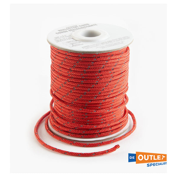 Roll Allpa Allcord 8 mm Ligne tressée double rouge 200 m - AL1908 / RO