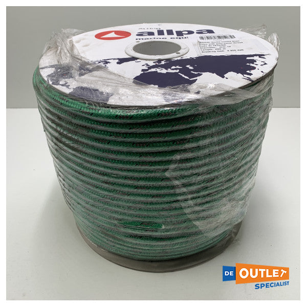 Roll Allpa Allcord 12 mm Double braided line Green 200 mm - AL1912/GR