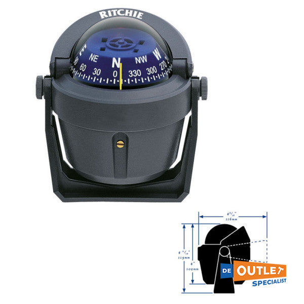 Ritchie B-51-G Explorer Construction Compass grau